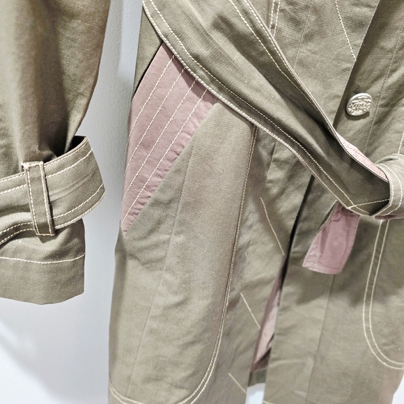 J & K Jeeker Women's Belted Trench Coat Size M - Picture 6 of 14